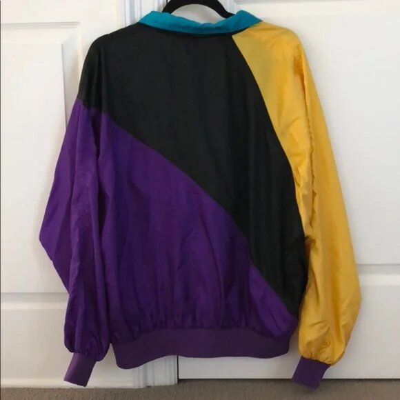 Vintage Nike Flight 90's retro royal color block nylon track jacket windbreaker - Picture 12 of 15